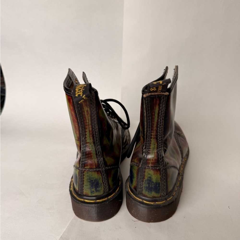 Dr. Martens 1460 Multi-Color Rub-Off Leather Boots Women’s UK Size 5 AirWair - Picture 5 of 7
